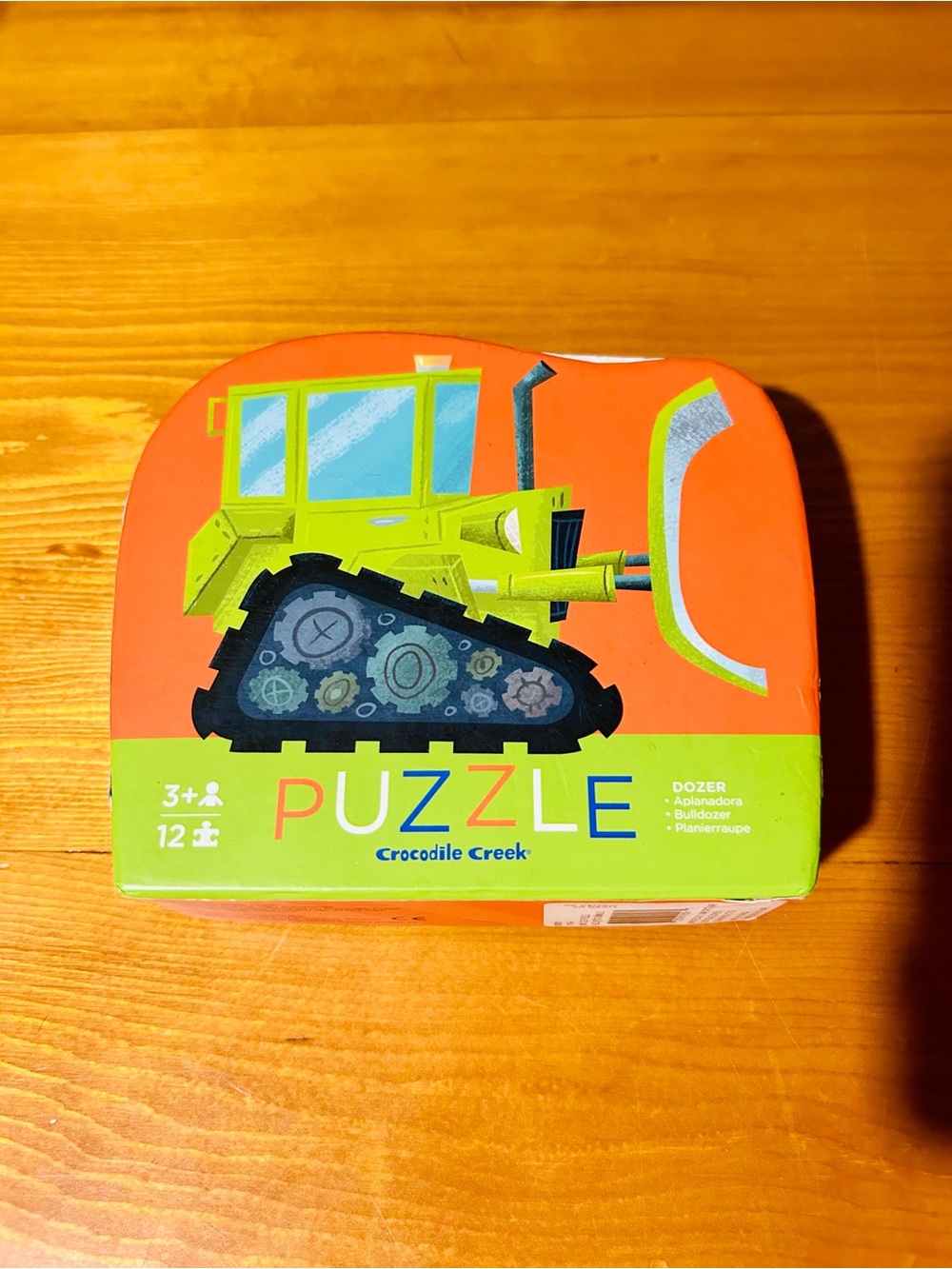 Crocodile Creek Orange & Green Dozer 12-Piece Kids Puzzle